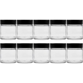 Viva Housewares Glass Jars with Lid, in Different Sizes / Quantities, 30 ml