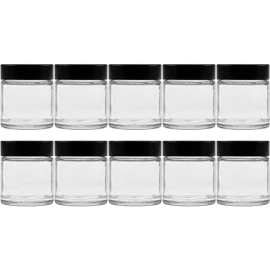 Viva Housewares Glass Jars with Lid, in Different Sizes / Quantities, 30 ml
