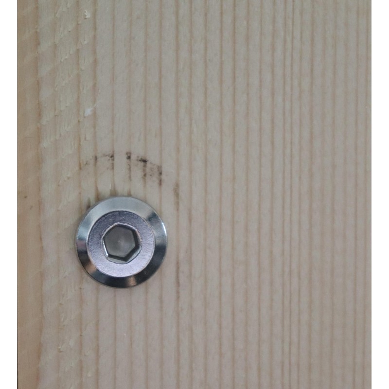 binifiMux M6 x 65mm Rivet Countersunk Socket Cap Bolts Screws