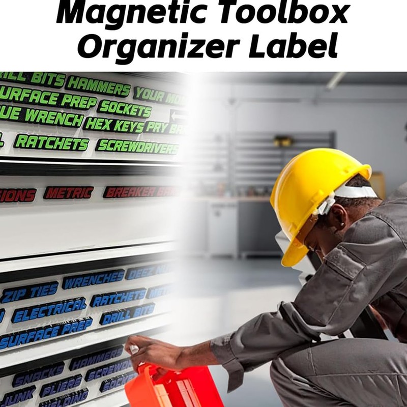 Strong Magnetism Toolbox Drawer Labels Tool Chest Organization Tool Chest