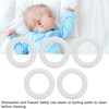 5pcs Baby Soft Silicone Teething Ring Toy Infant Safe Elastic