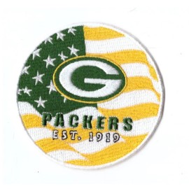 New 3 1/2" Green Bay Packers Est 1919 Iron on Patch Free Ship