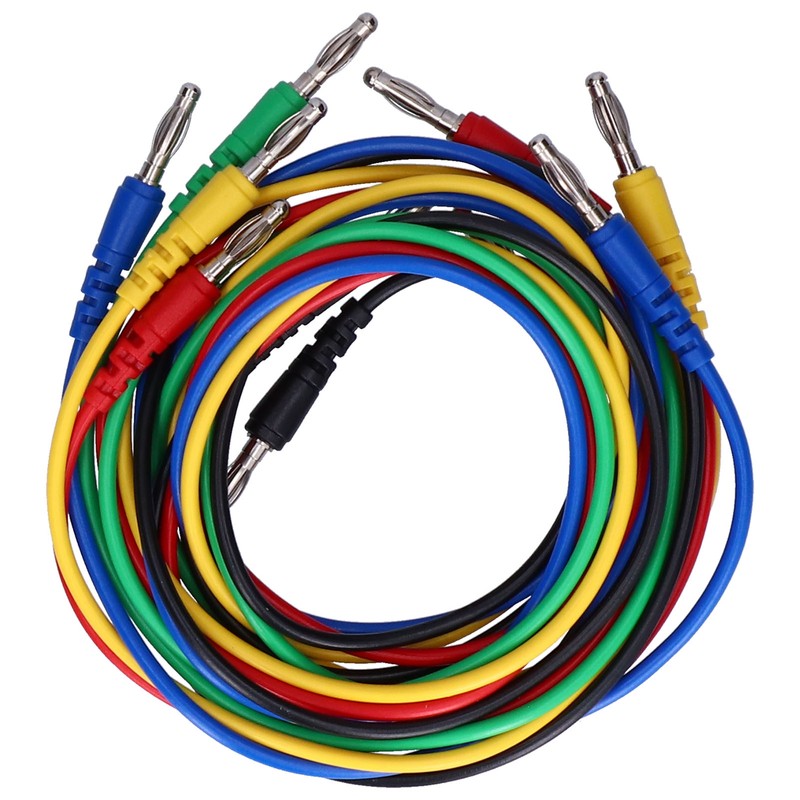 Banana Connector Test Cable Set 4mm 1 Meter Electric Testing