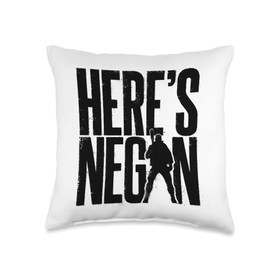 Skybound Entertainment The Walking Dead Here's Negan and Lucille Throw Pillow, 16x16, Multicolor