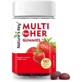 Nature's Key Multi multivitamin for Her Gummies Strawberry 90 gummies EXP 12/25