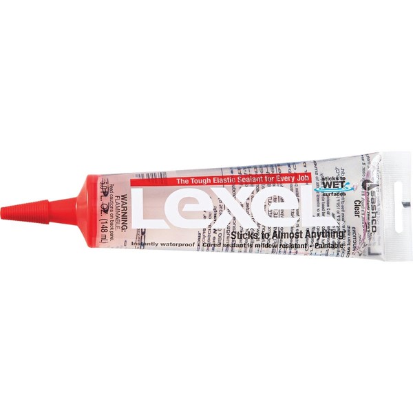 Sashco Sashco 13013-2 13013 5oz Sealants Clear Lexel Adhesive Caulk,