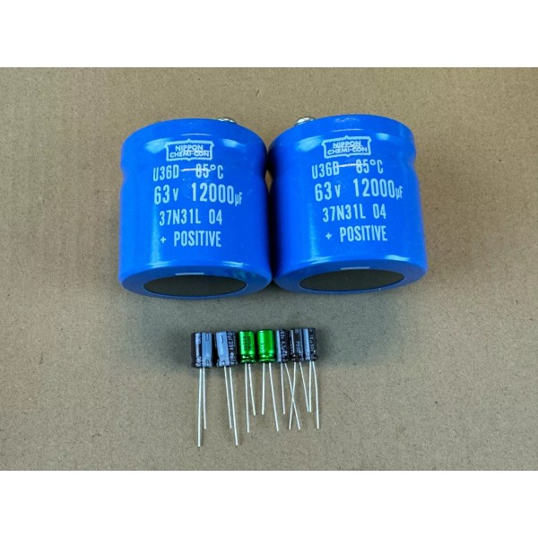 Crown D150 Complete Recap Kit High-Quality Amplifier Rebuild Set