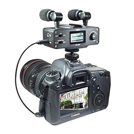 Canon VIXIA HF M500 Camcorder External Microphone Vidpro XM-AD5 Mini Pre-Amp Smart Mixer with Dual Condenser Microphones for DSLR’s, Video Cameras and Phones, with SDC-26 Case