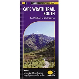 Cape Wrath Trail South XT40: Route Map: Fort William to Srathcarron (Trail Map XT40)