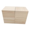 Anktily Unfinished Wooden Crates with Top Lids, 12 x 12