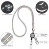 Soleebee Card Holder Lanyard Bling Rhinestone Lanyard with Key Ring