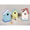 Rayher Hobby 62291000 Decorative Birdhouse with Removable Roof, Natural Wood