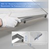 24-Inch Linear Shower Drain with Tile Insert Grate, SUS 304