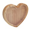 Heart Shaped Storage Box Transparent Acrylic Panel Wooden Display Case