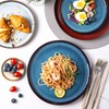 LERATIO Ceramic Plates Set of 6, 10.5 Inch Reactive Glaze