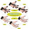 Grip Strength Trainer Kit (5 Pack) with Finger Exerciser, Hand