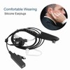 4ft RadiatiOn proof Walkie Talkie Earpiece PTT Acoustic Tube Earpiece