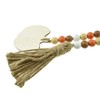 Hao Pro 41inch Length Wood Bead Garland with Tassels Simplicity
