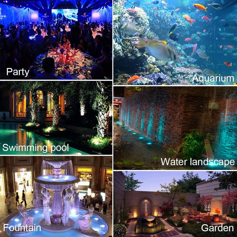 SHOYO Pond Lights Colored, Submersible Fountain Lights
