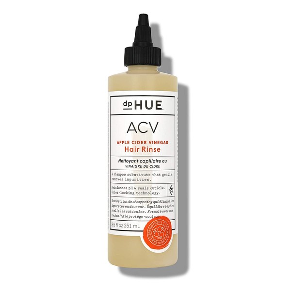 dpHUE Apple Cider Vinegar Hair Rinse, 8.5 oz - Apple Cider Vinegar Shampoo Alternative - Lavender Extract, Aloe Vera & Argan Oil - Scalp Cleanser - Removes Buildup, Reduces Dandruff, Adds Volume