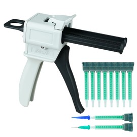 Dispensing Gun Kit Mixing Dispenser Gun with Mixing Nozzle and Tip for 50ml 1:1 Ratio
