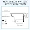 Nagoyuki Momentary Push Button On/Off Switch 4 Pack Mini Push