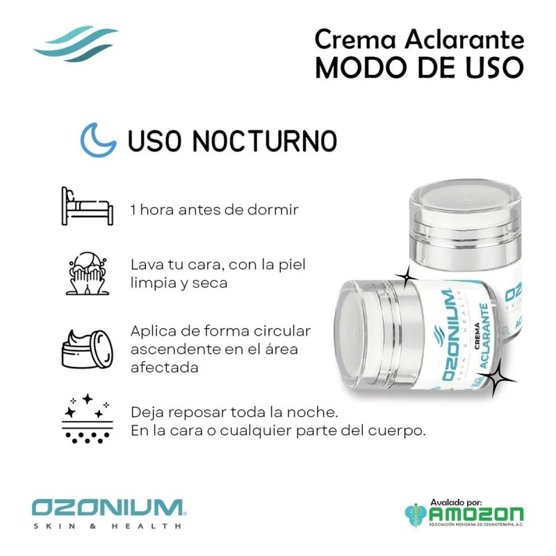 Crema Aclarante Ozonizada Ozonium Ozon001