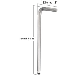 TA-VIGOR 1 x 7/32 Inch Long Arm L-shaped CR-V Steel Allen Key for Bicycles, Furniture and Mechanical Repairs