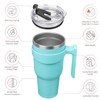 BJPKPK Tumbler With Handle And Straw Lid 40 oz Stainless