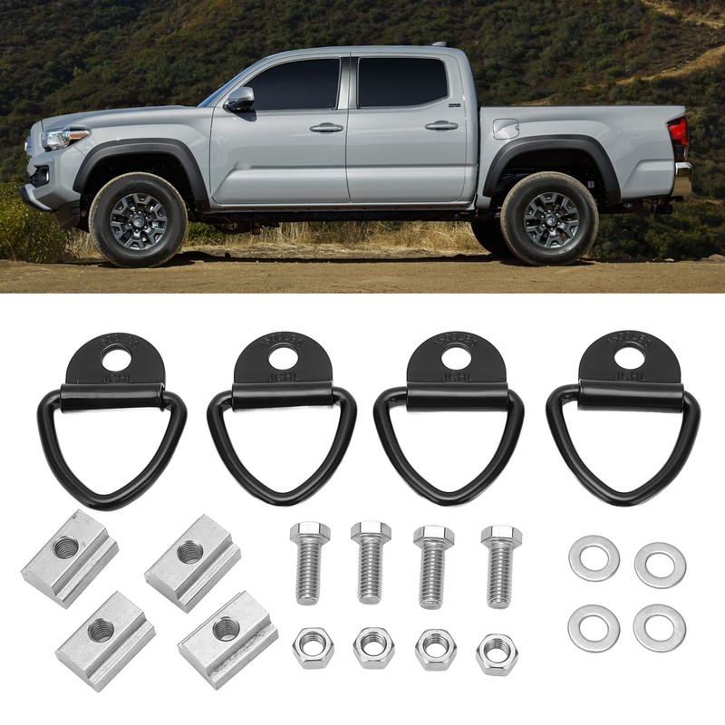 4 Set 3/8in‑16 Thread Bed Deck Rails Cleat T Slot