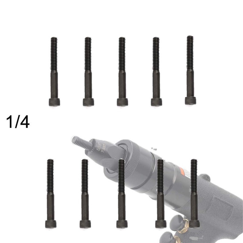 KIARUO 1/4 Replacement Mandrel,Rivet Nut Gun Tip Mandrel 10pcs for