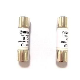 DMM-440MA Fuse, DMM-44/100 Fuses, 440MA Fuse, 440MA Fuses, DMM-B-44/100-R 440mA (0.44A) 1000V Fluke Digital multimeter Replacement Fluke Fuse 10.31mm x 34.93mm (2 Piece) Vigor_Source