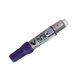 Pilot V-Super Color Medium Tip Bullet Marker (Pack of 10) - Violet