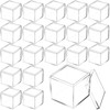Tuanse 100 Pcs Acrylic Box with Lid Clear Small Acrylic