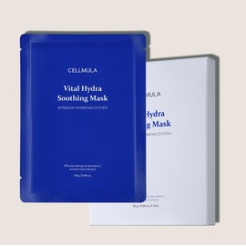 [27.01] Cellmuller Vital Hydra Soothing Mask Pack 28g 50 Sheets Ampoule Pack Sensitive Skin Soothing Mask / [27.01] 셀뮬러 비탈 하이드라 수딩 마스크팩 28g 50매 앰플팩 민감피부 진정마스크