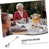 Gatuida Adaptive Spoon for Elderly Disabled Curved Handle Design for