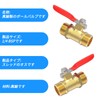 TAILONZ PNEUMATIC 2 BRASS BALL VALVE 1/4" BSP OUTSIDE THREAD