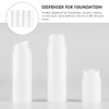 Beaupretty Travel Lotion Container 4pcs 100ml Airless Pump Bottle Refillable
