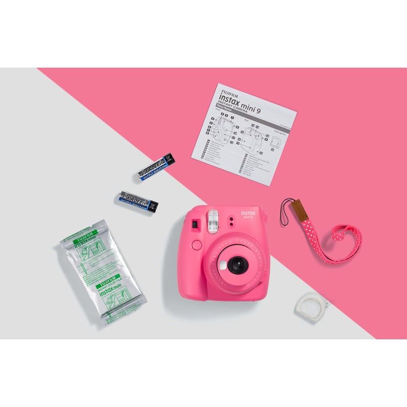 instax mini 9 Camera with 10 Shots - Flamingo Pink