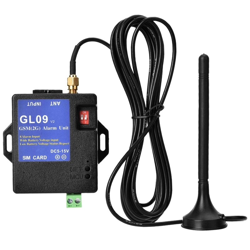 GSM Alarm System, GL09 8 Channel Battery Operated App Control