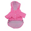 Outdoor Puppy Pet Rain Coat with Hood Waterproof Jackets PU