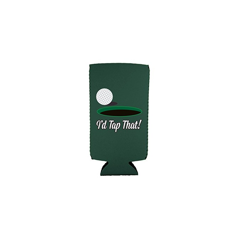 I'd Tap That Slim Can Coolie (1, Dark Green)