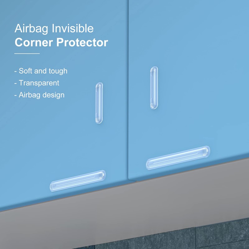 Cabinet Door Bumper, Clear Rubber Door Stopper, Wall Protector, Adhesive