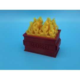 Model Scenery World NEW RED 2020 Dumpster Fire Christmas Decoration Commemorative Set Holiday Gift