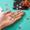 20 piezas de plata tibetana triangular con 3 agujeros para