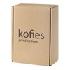kofies® Handkaffeemühle mit Edelstahlmahlwerk und massivem Holzknauf