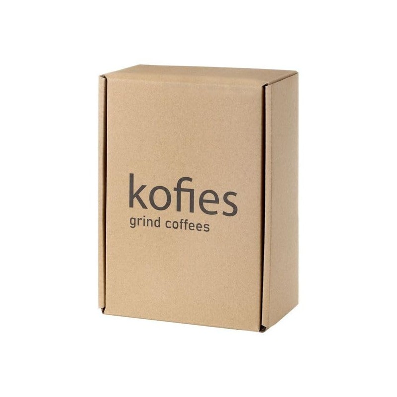 kofies® Handkaffeemühle mit Edelstahlmahlwerk und massivem Holzknauf