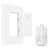 Wireless Remote Control Switch, Greencycle 1 Set Wireless Light Switch