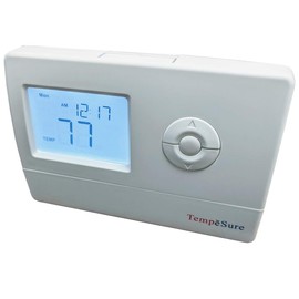 TempĕSure Thermostat 2H/2C Digital Non-Programmable Straight Cool, Heat Pump, Electric Heat, Gas Heat TESD22