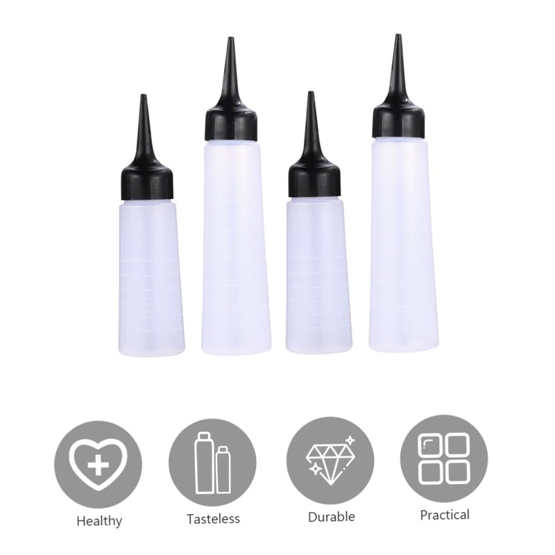 FRCOLOR 2sets Hair Coloring Bottle Shampoo Bottle Refillable Easy Squeeze